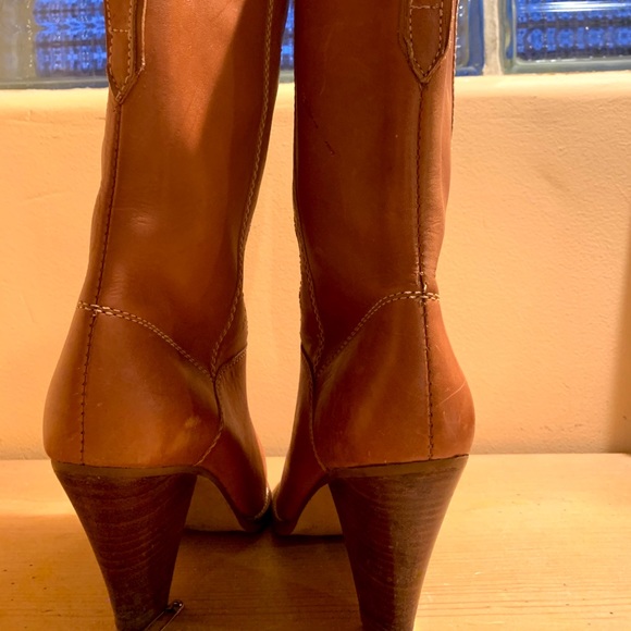 Leather Fashion Boots VTG 1979 NEW Cond size 7B - Picture 6 of 7